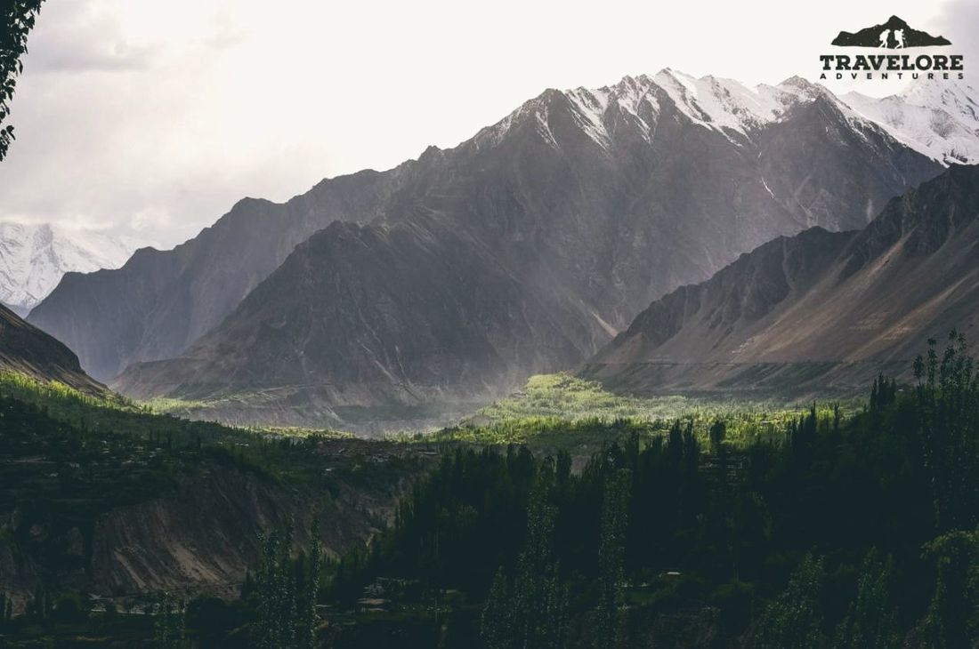 Late light over the Hunza valley